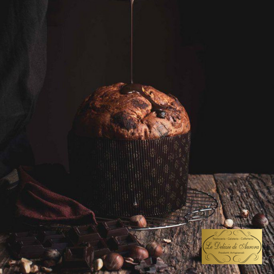 Panettone Glassato con Cioccolato alle Mandorle