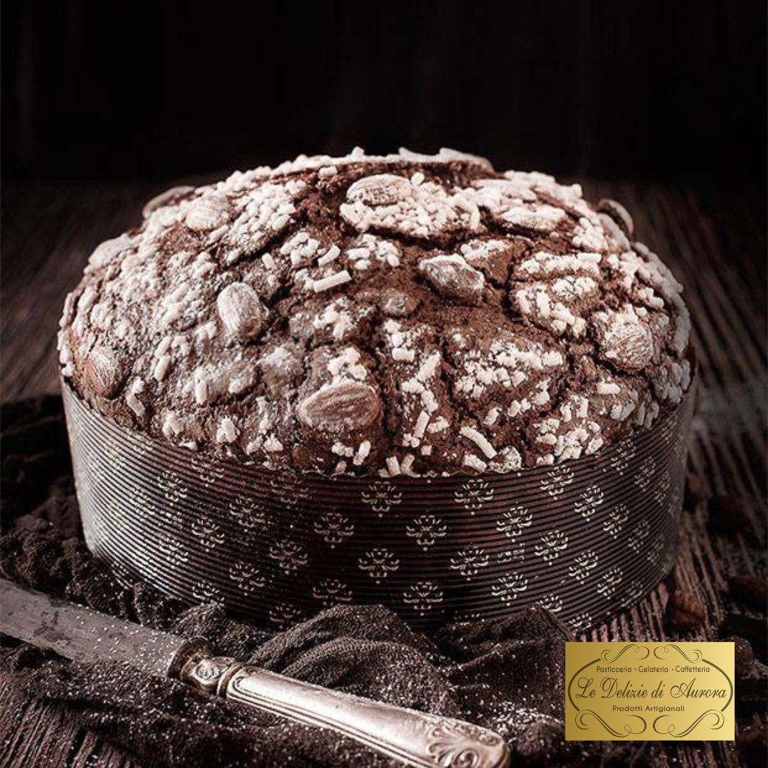 Panettone Glassato con Cioccolato alle Mandorle